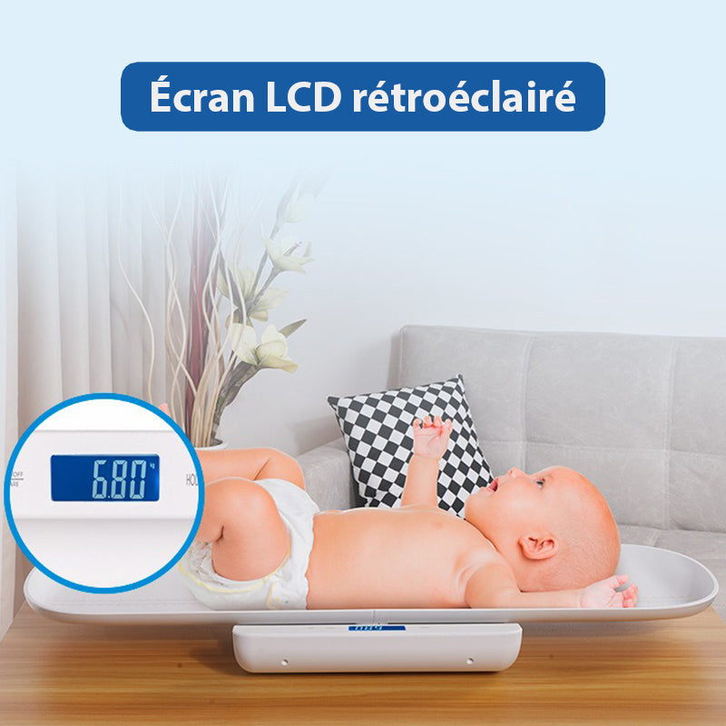 Pèse-Bébé Précis - Balance Multifonctionnelle avec Plateau Amovible - Précision 10g