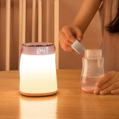 Veilleuse LED Rechargeable avec Télécommande pour Bébé - Affichage Heure et Température