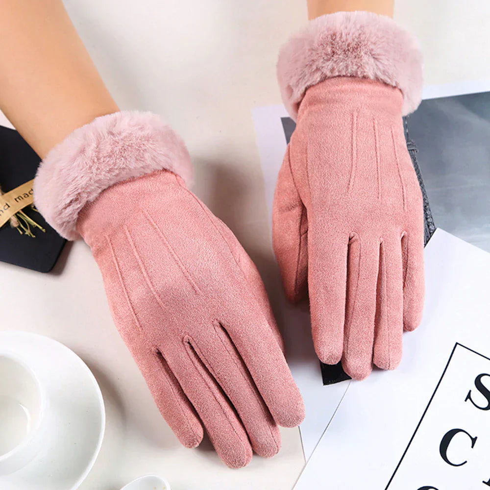 Roos - Gants en daim tendance au look moderne