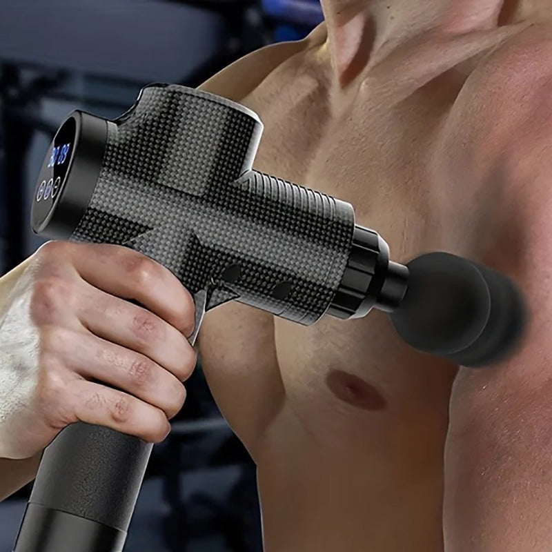 Pistolet de Massage Musculaire Silencieux - Appareil de Massage Profond avec 30 Niveaux d'Intensité