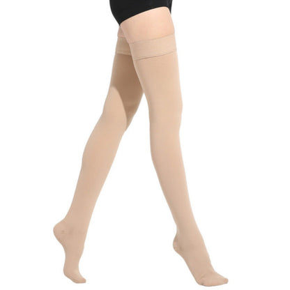 Bas de Contention Classe 2 (23-32 mmHg) - Anti-Varices et Anti-Gonflements avec Bande Autofixante