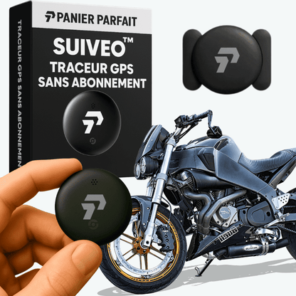 Suiveo™ – Traceur GPS Moto Sans Abonnement, Compatible Android & iOS