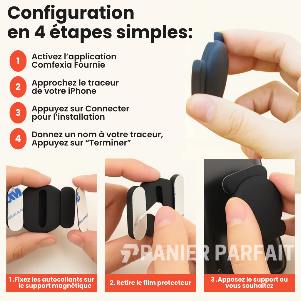 Suiveo™ – Traceur GPS Sans Abonnement, Compatible Android & iOS