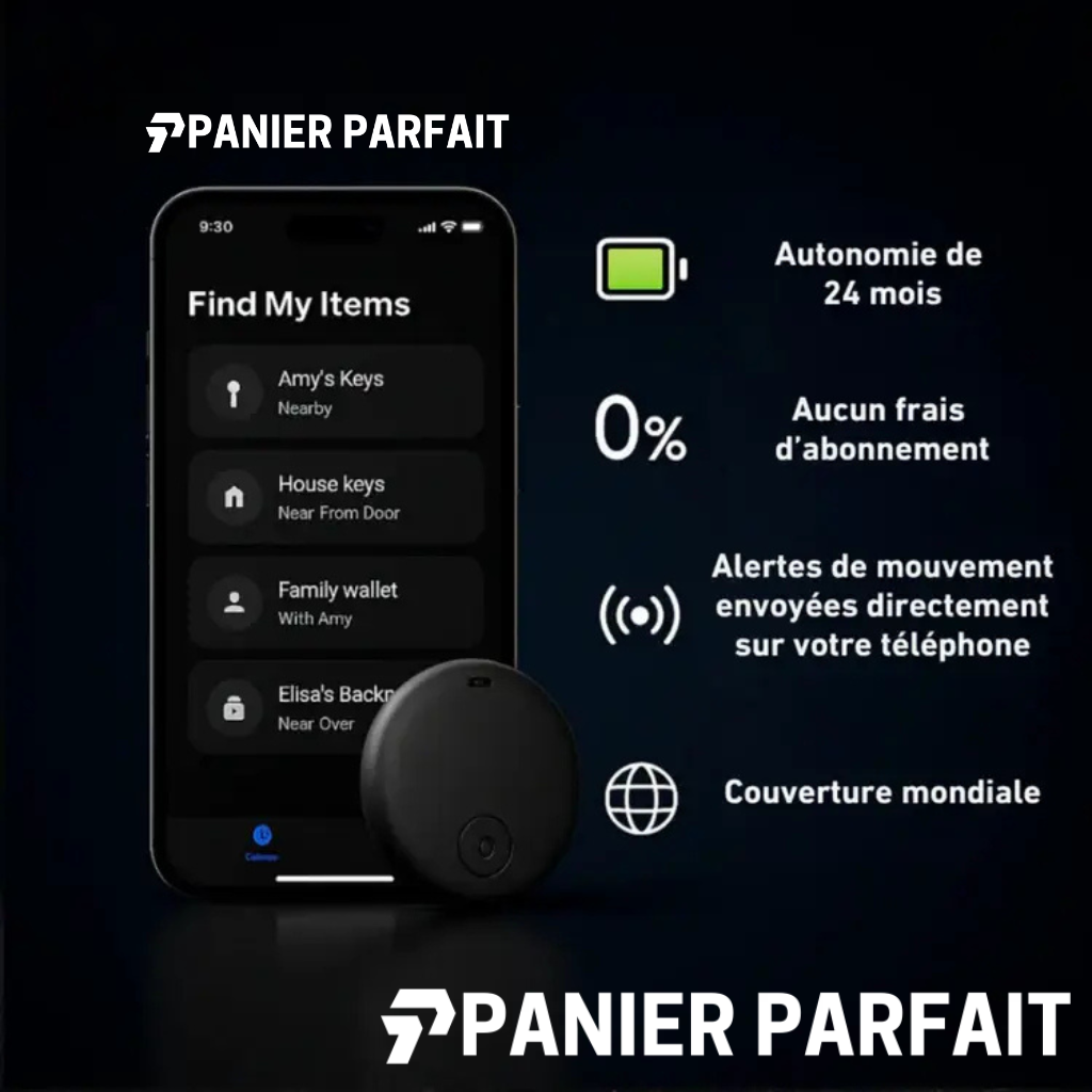 Suiveo™ – Traceur GPS Sans Abonnement, Compatible Android & iOS