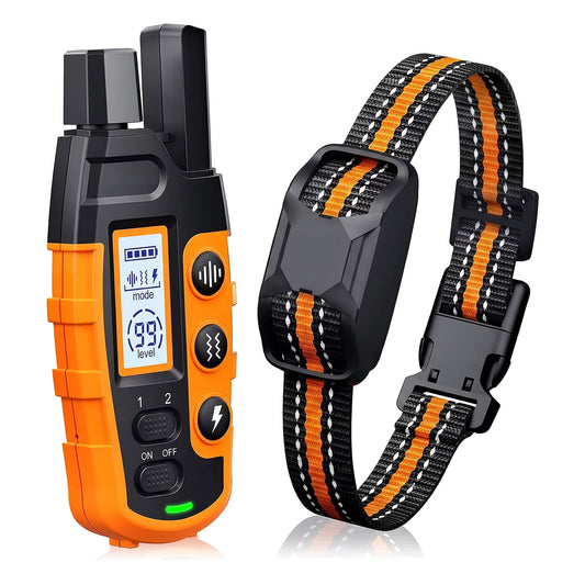 Collier de Dressage pour Chiens Premium 1000m - Étanche et Rechargeable