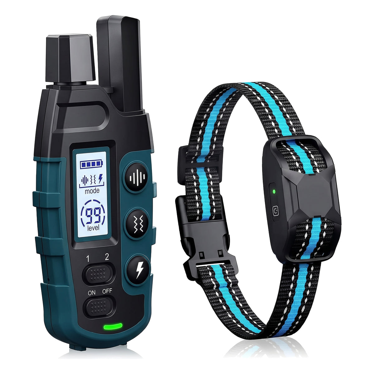 Collier de Dressage pour Chiens Premium 1000m - Étanche et Rechargeable