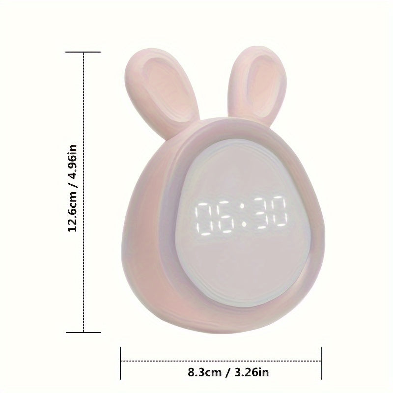 Réveil mignon BunnyGlow avec veilleuse