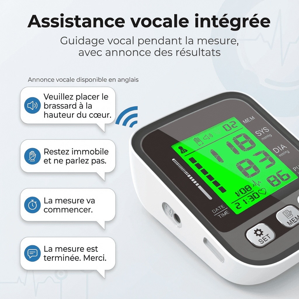 VitalScan Pro – Tensiomètre Bras Électronique
