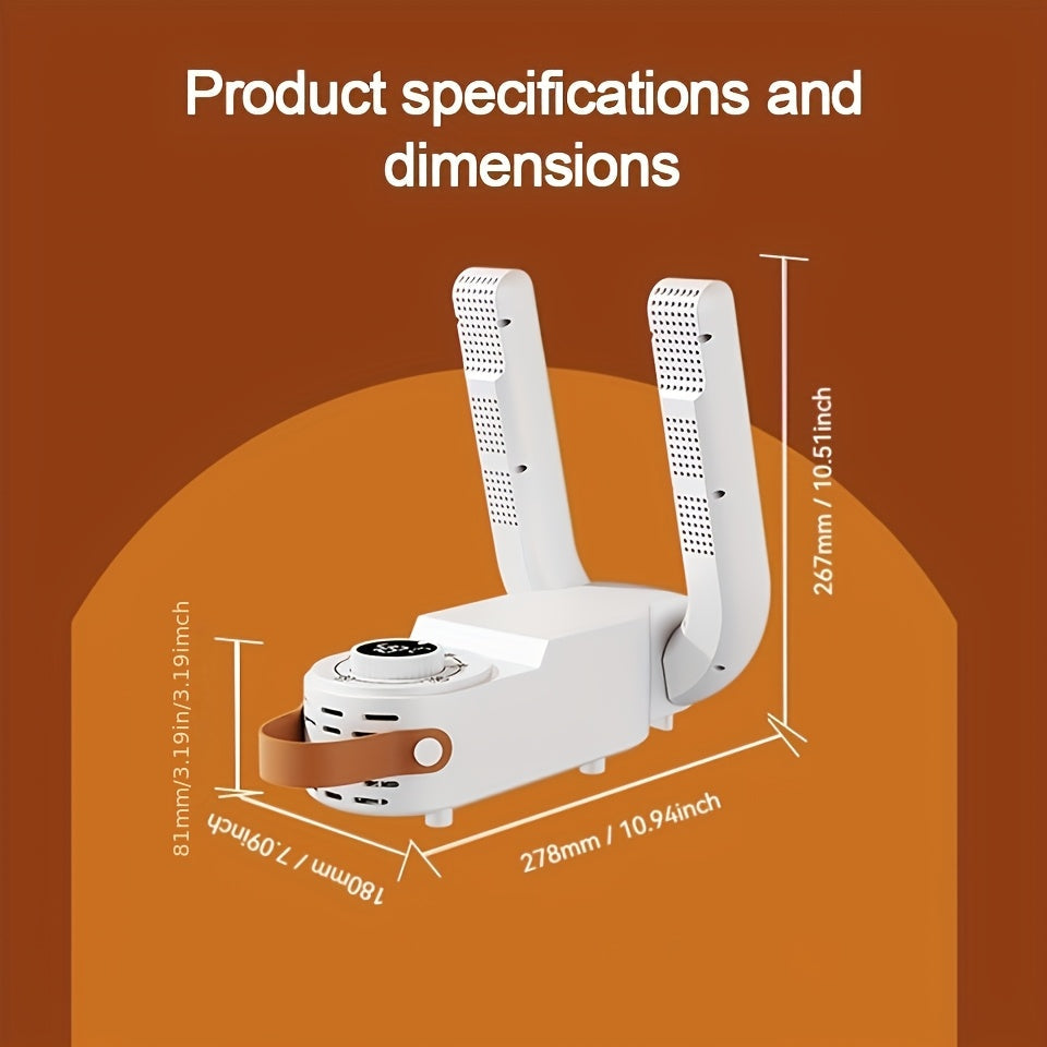 Sèche-Chaussures 1pc - Standard Américain 110V, Circulation d'Air Chaud, Design Pliable, Convient pour Chaussures Mouillées sous la Pluie, Transpirantes en Hiver, ou Humides par Temps Nuageux