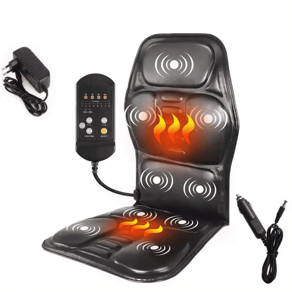 Coussin Massage Shiatsu Chauffant Pour Maison, Bureau et Voiture