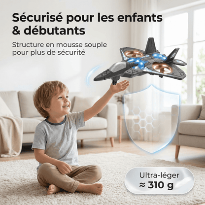 Avion télécommandé avec lumière l Garçons et filles 6, 8, 10, 12+ ans