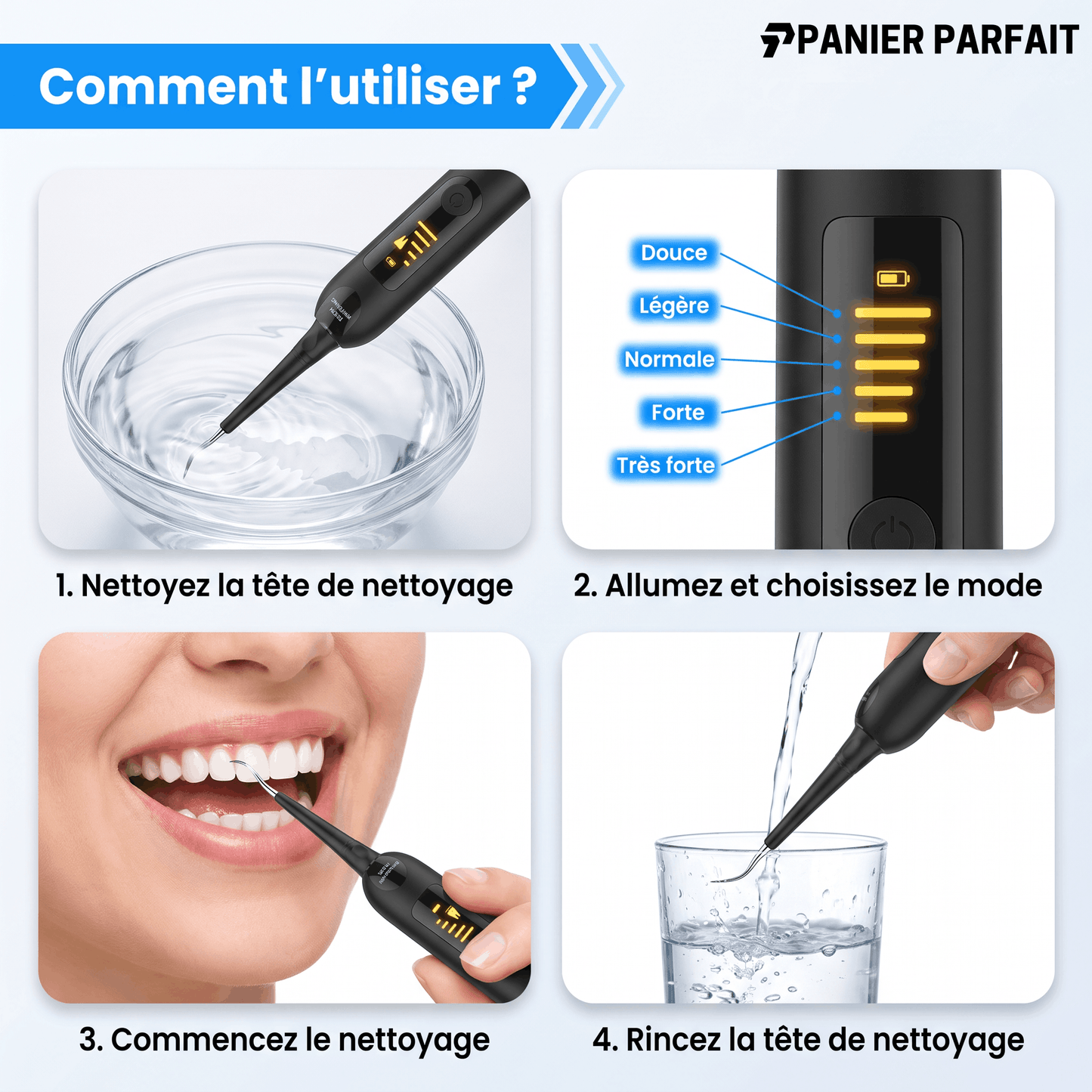 Détartreur Dentaire Professionnel Électrique - Blanchiment Dentaire