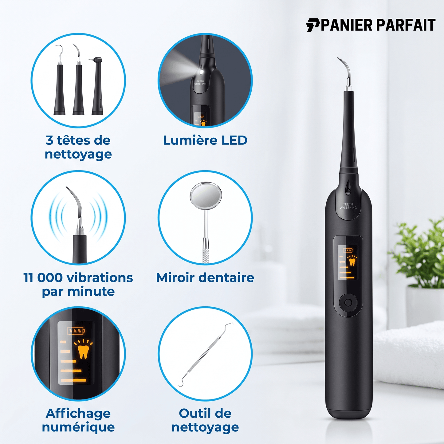 Détartreur Dentaire Professionnel Électrique - Blanchiment Dentaire