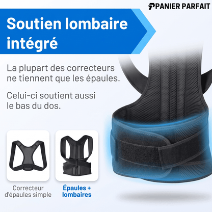 Correcteur de Posture avec Soutien Lombaire Intégré