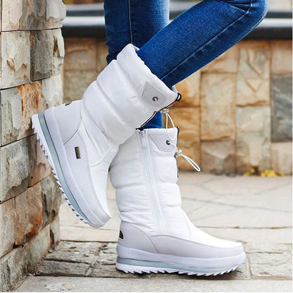 Bottes d'hiver épaisses et pelucheuses pour femmes