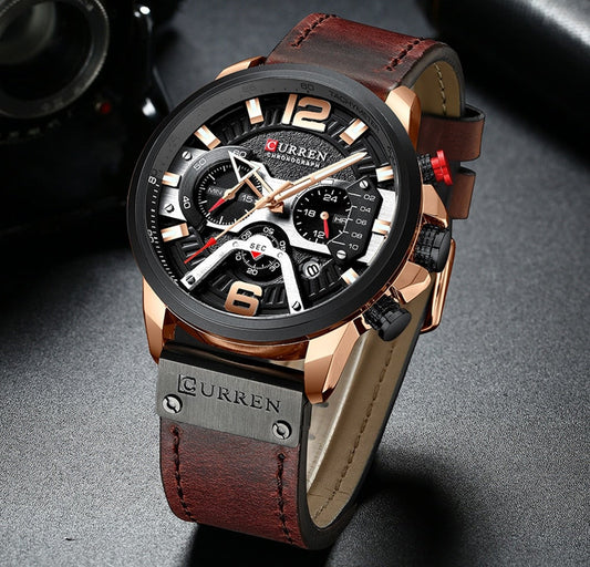 Curren Montre-bracelet de luxe pour hommes