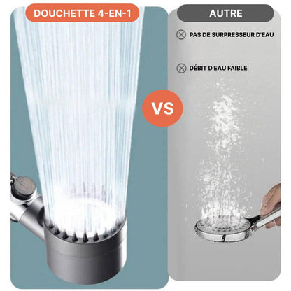 Pommeau de Douche économique Haute Pression 4 En 1