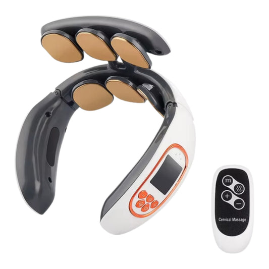 Masseur Cervical Intelligent 6 Électrodes – Chauffant & Sans Fil