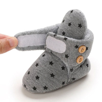 Chaussons Bébé en Polaire avec Scratch