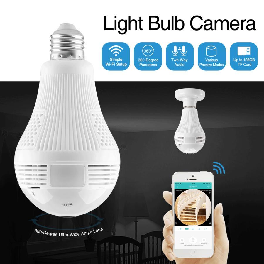 Caméra Ampoule Led 360º