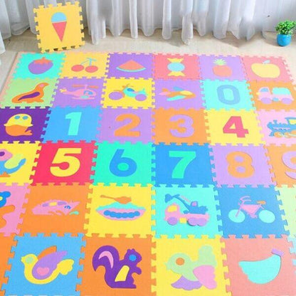 Tapis de Jeu d'Éveil en Mousse Bébé